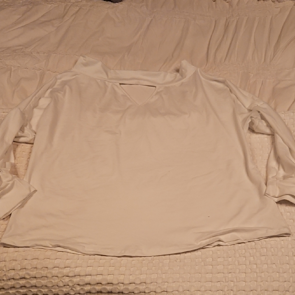 Off The Shoulder Cream Women's Top 4x